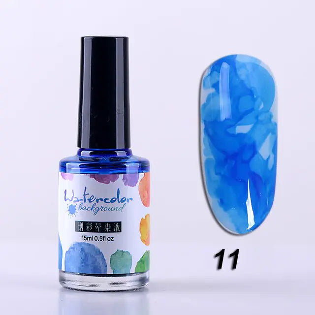 Watercolor Nail Polish.