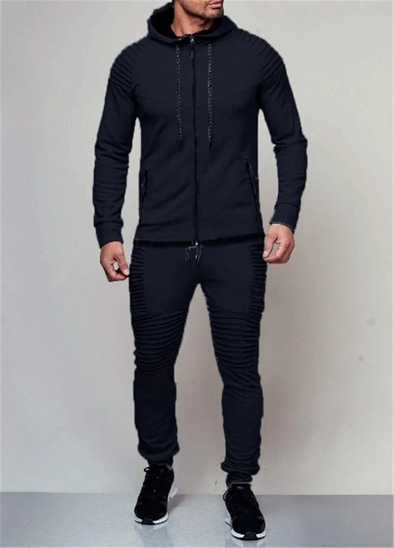 2 Pieces Autumn Trendy Tracksuit Men