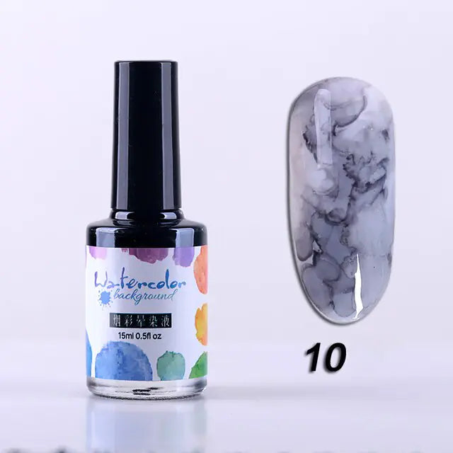 Watercolor Nail Polish.