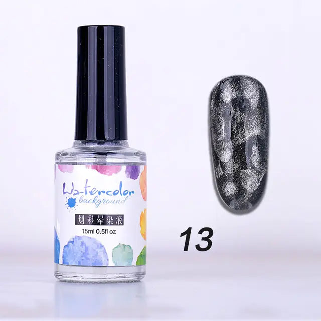 Watercolor Nail Polish.