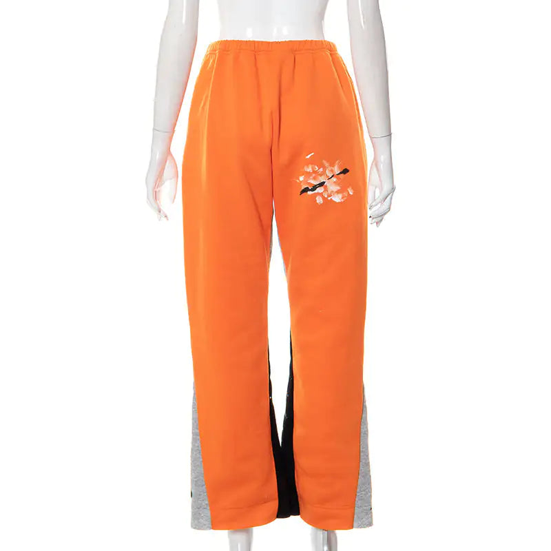 Graffiti High Waist Street Sweatpants