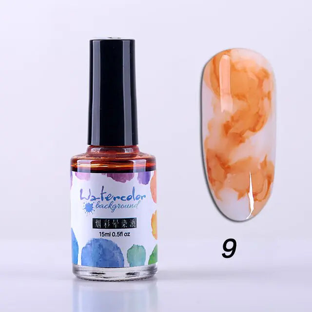 Watercolor Nail Polish.