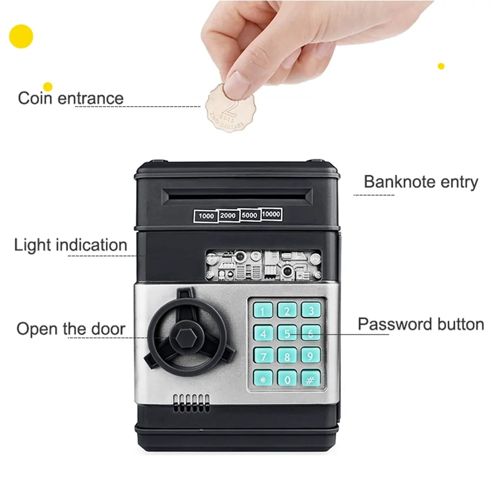 Electronic Piggy Bank ATM Money Box