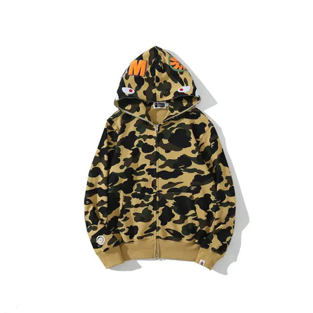 Bape Camouflage Shark Sweatshirt