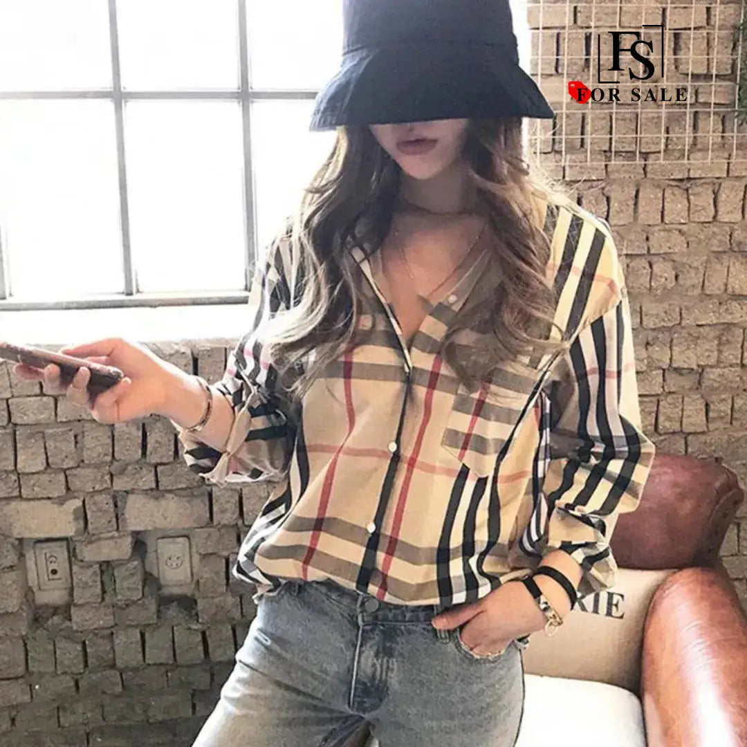 Stripe Checkered Shirt