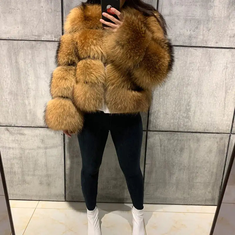 Designer Picture Perfect Thick Fur Coat