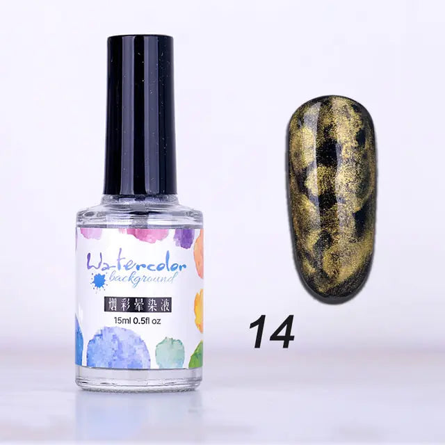 Watercolor Nail Polish.