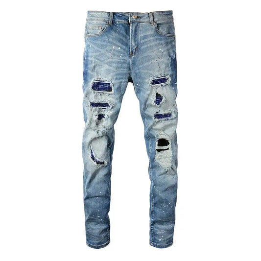 Mens Trendy Blue Jeans