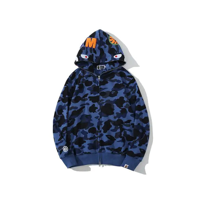 Bape Camouflage Shark Sweatshirt