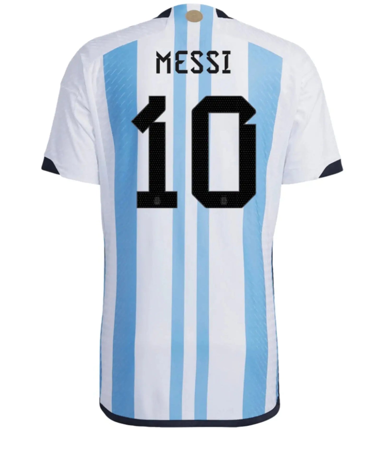 Messi #10 Premium Soccer 2022 Argentina World Cup Champions - Home Jersey by Adidas