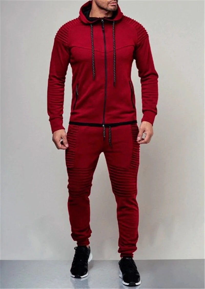 2 Pieces Autumn Trendy Tracksuit Men