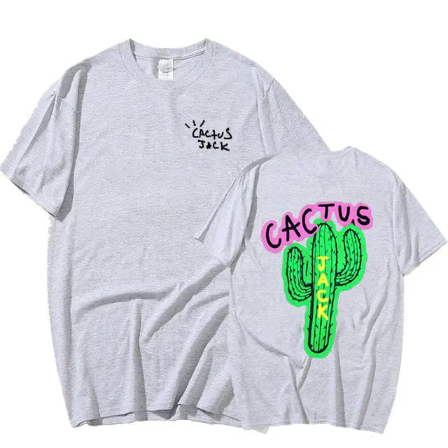 Cactus Jack Print Couple Harajuku T-Shirts