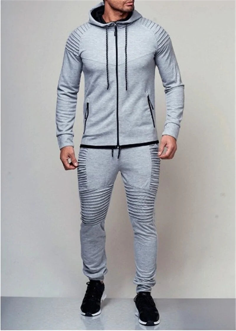 2 Pieces Autumn Trendy Tracksuit Men