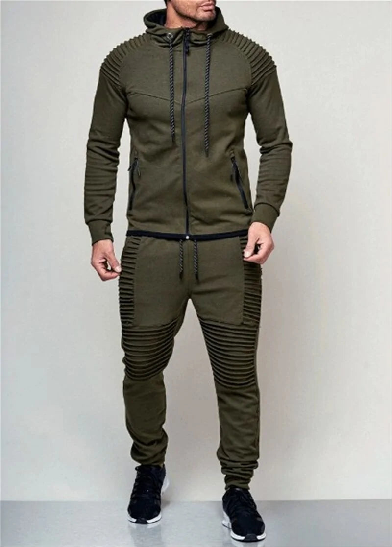 2 Pieces Autumn Trendy Tracksuit Men