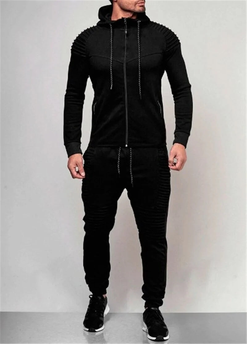 2 Pieces Autumn Trendy Tracksuit Men