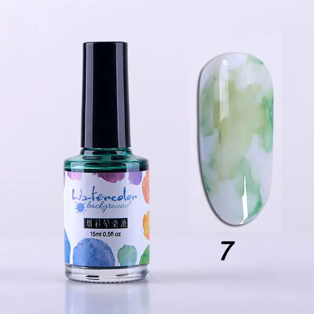 Watercolor Nail Polish.