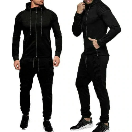 2 Pieces Autumn Trendy Tracksuit Men