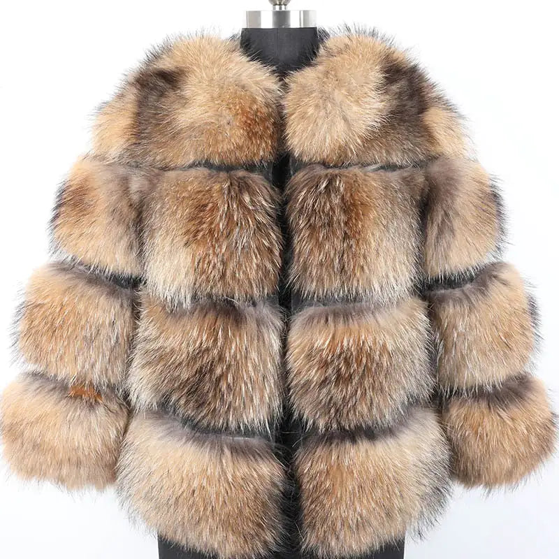 Designer Picture Perfect Thick Fur Coat