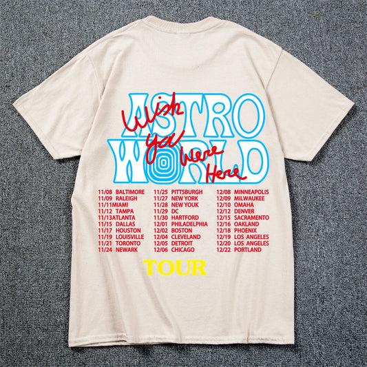 Astro World Hip-Hop T-Shirt Men, Women