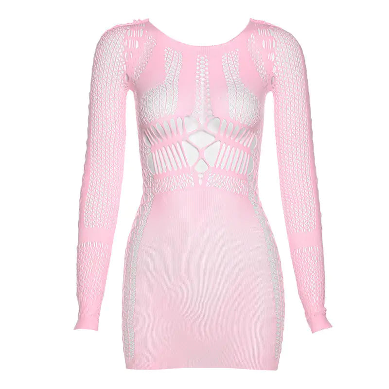 Lucky Lottery Mesh Mini Dress