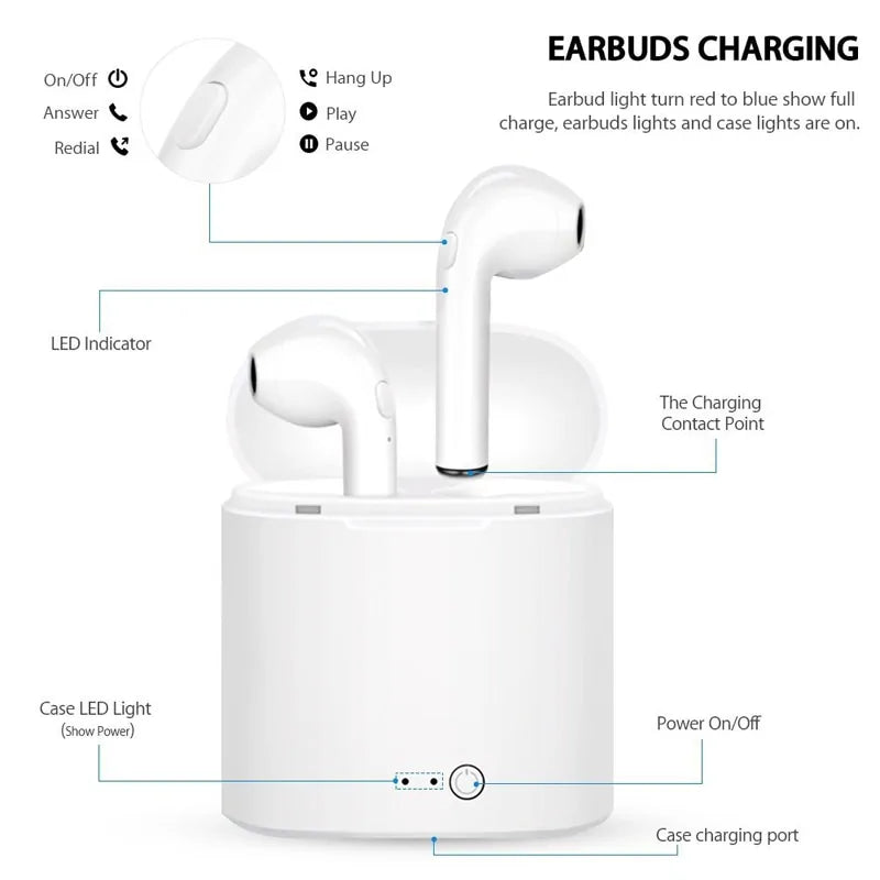 Trendy White Wirelesss Bluetooth Headphones