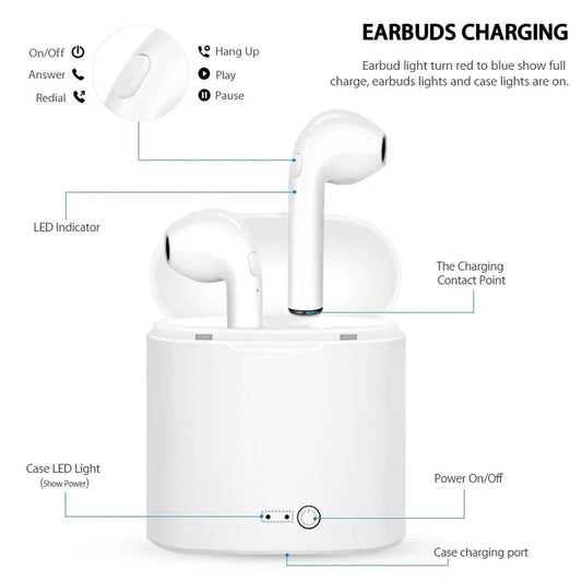 Trendy White Wirelesss Bluetooth Headphones