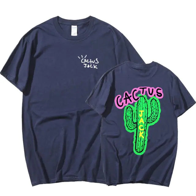 Cactus Jack Print Couple Harajuku T-Shirts