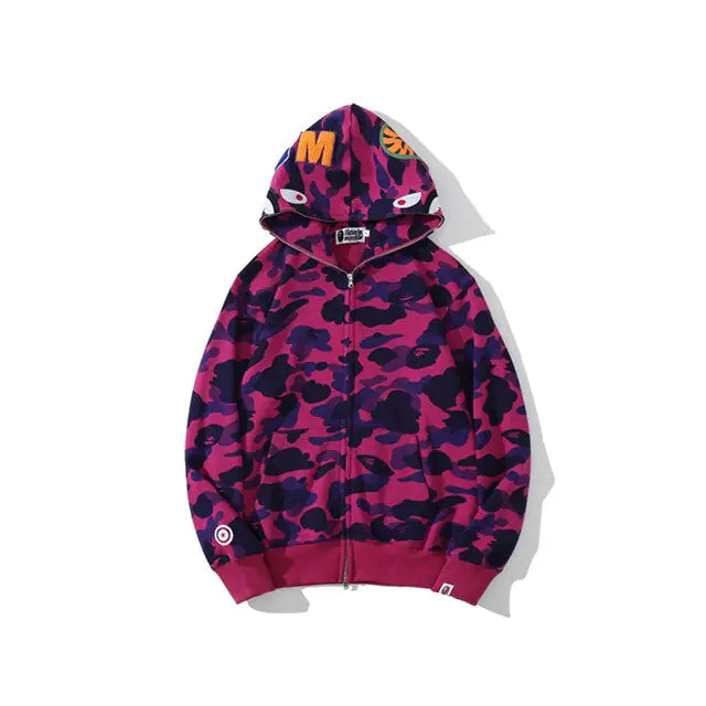 Bape Camouflage Shark Sweatshirt