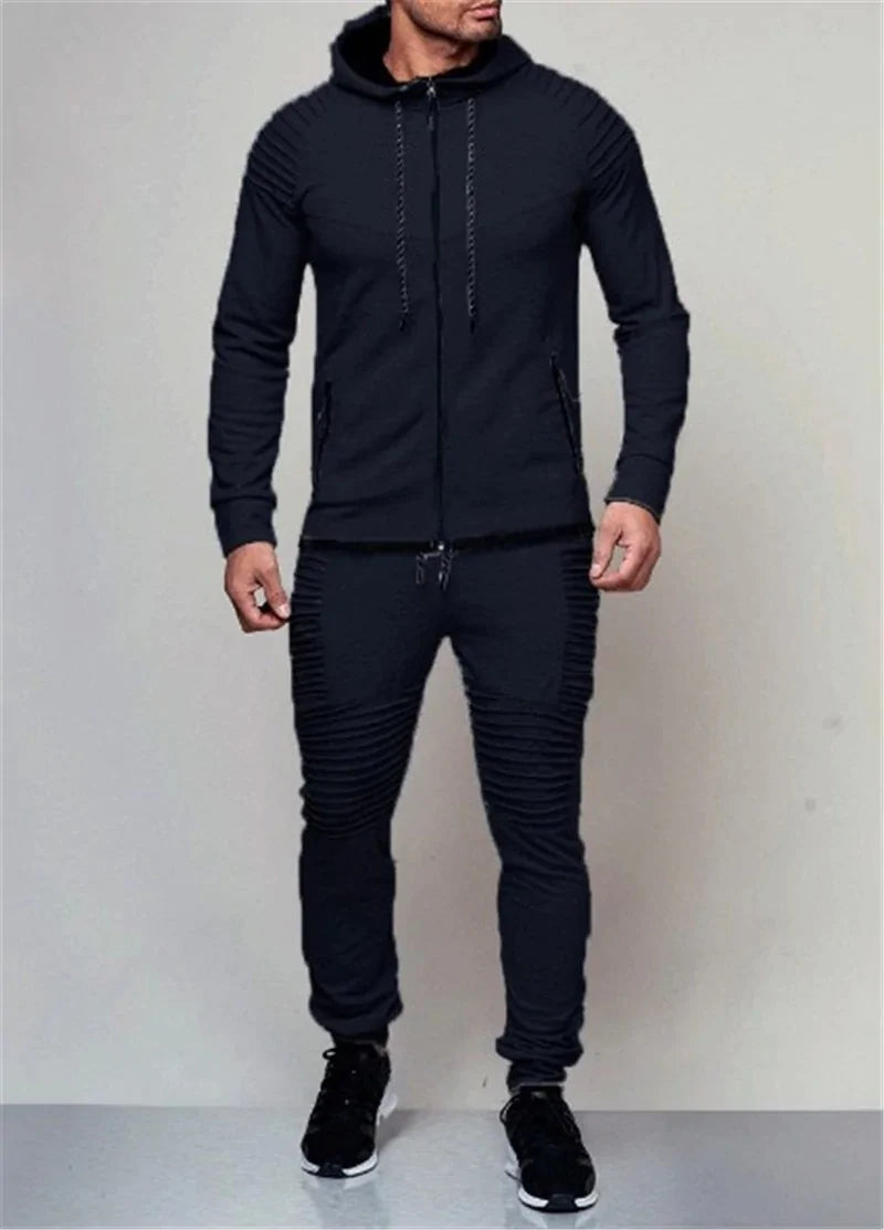 2 Pieces Autumn Trendy Tracksuit Men