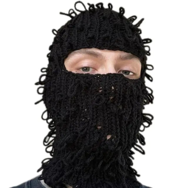 Trendy Balaclava Knit Beanie Hat