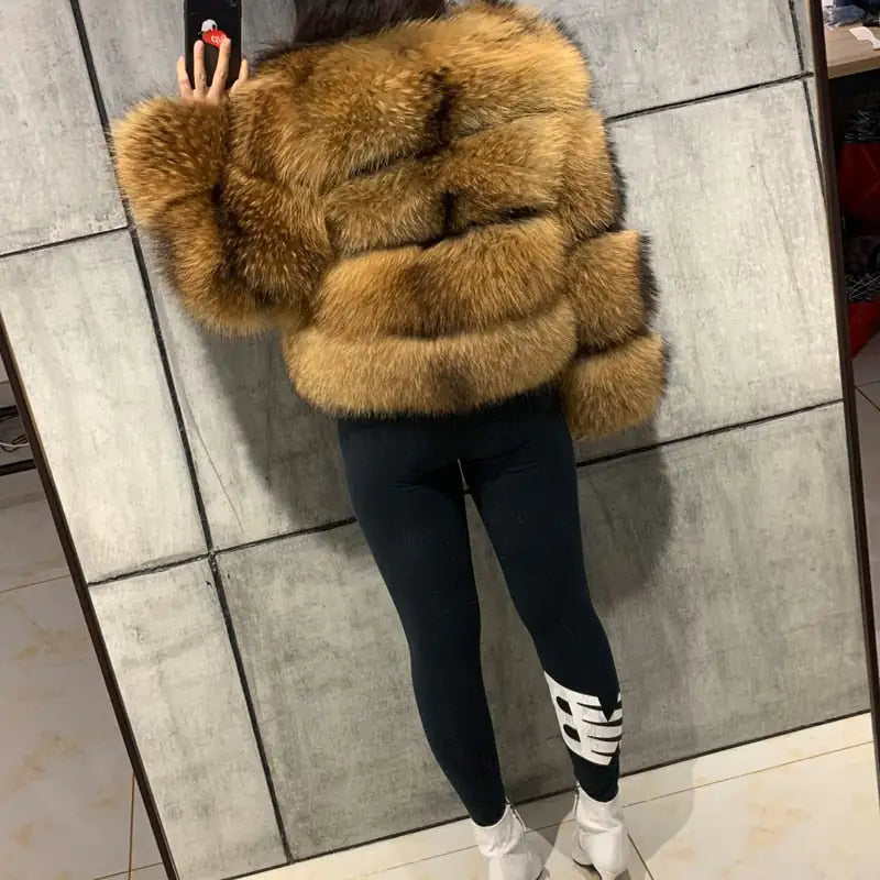 Designer Picture Perfect Thick Fur Coat