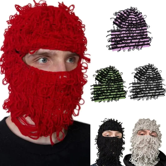 Trendy Balaclava Knit Beanie Hat