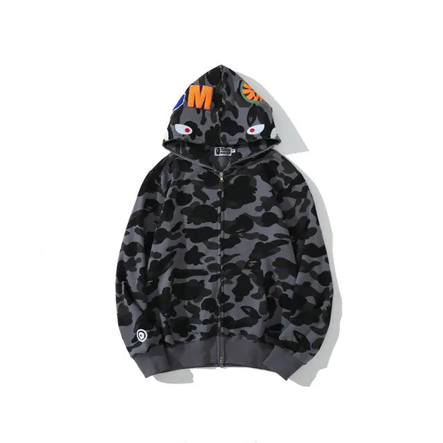 Bape Camouflage Shark Sweatshirt