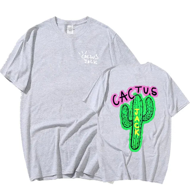 Cactus Jack Print Couple Harajuku T-Shirts