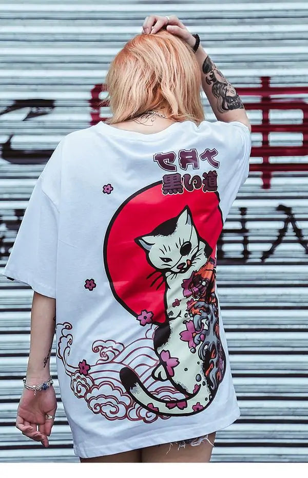 Japanese Ukiyo E Cat T-Shirt