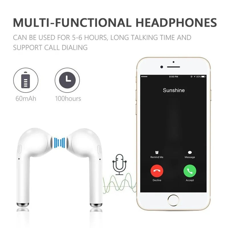 Trendy White Wirelesss Bluetooth Headphones