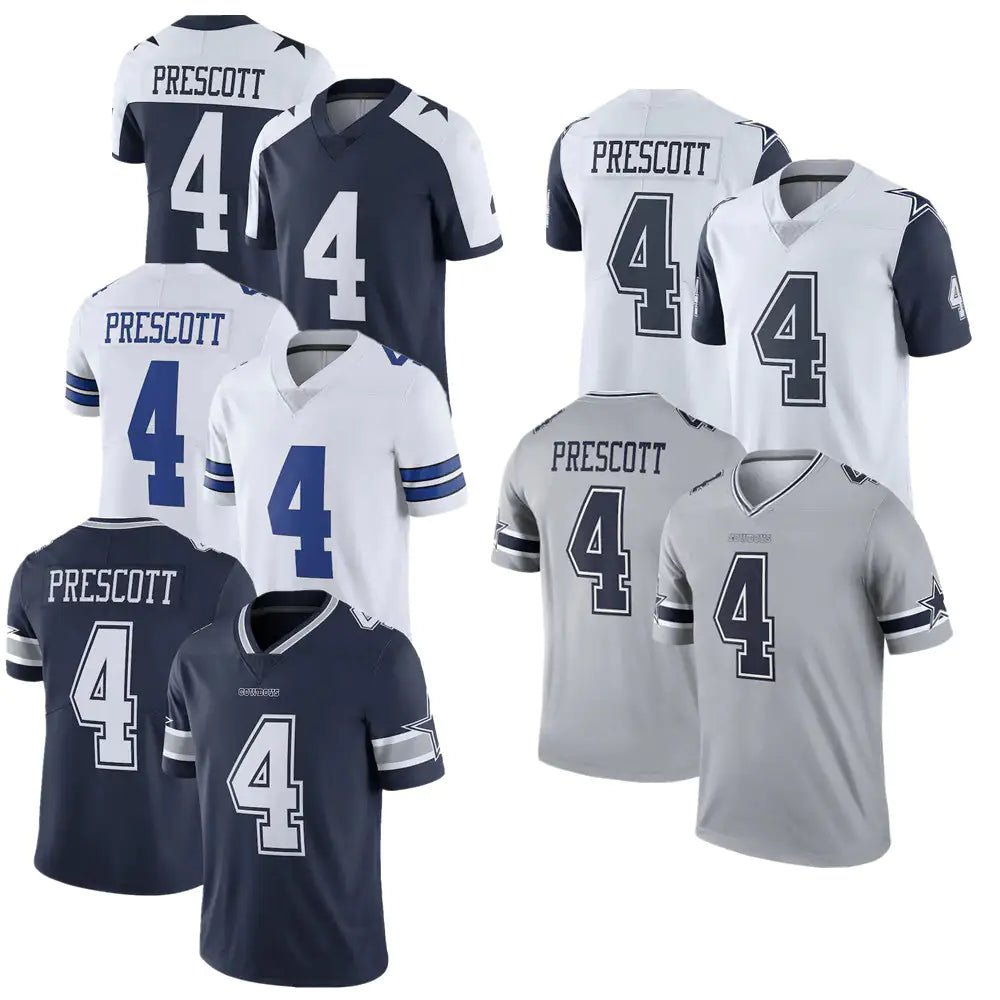 Prescott #4 Cowboys Jersey