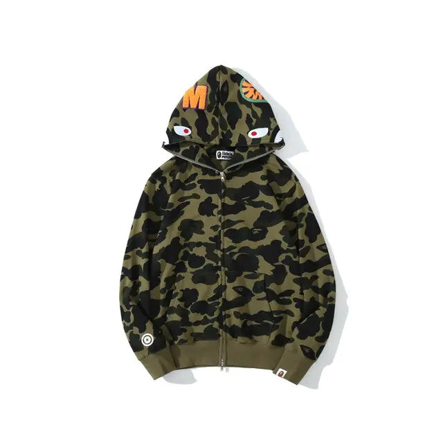 Bape Camouflage Shark Sweatshirt