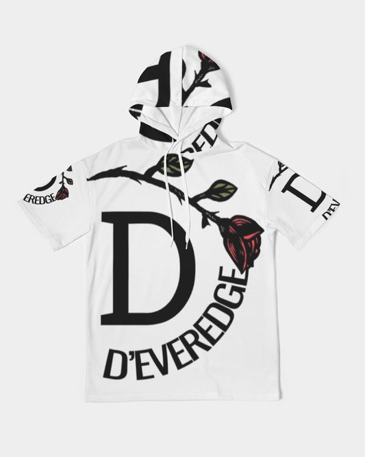 Deveredge Men's All-Over Print Premium Heavyweight Short Sleeve Hoodie