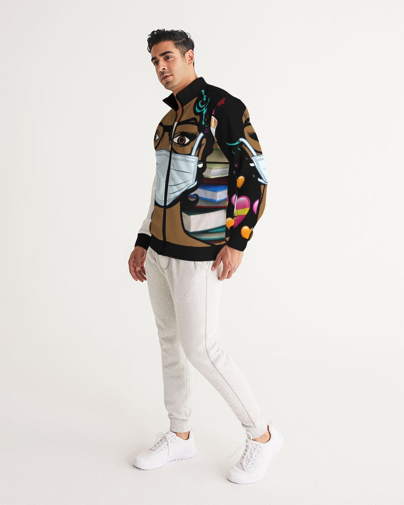 Deveredge Covid 19 Edition  Men's All-Over Print Track Jacket