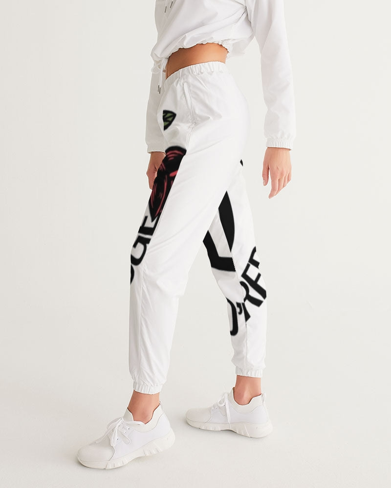 Deveredge Rose Collection Women's All-Over Print Track Pants