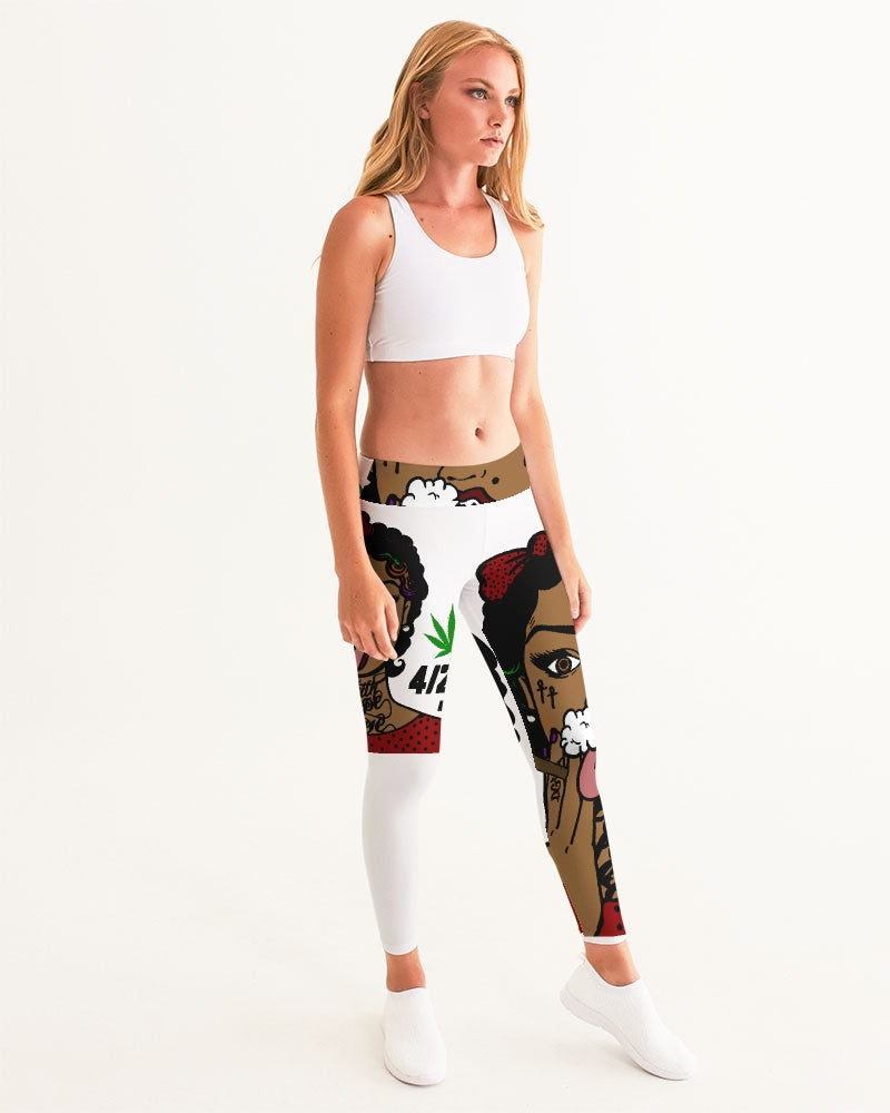 DEVEREDGE ATLANTA MARIJUANA EDITION Women's All-Over Print Yoga Pants