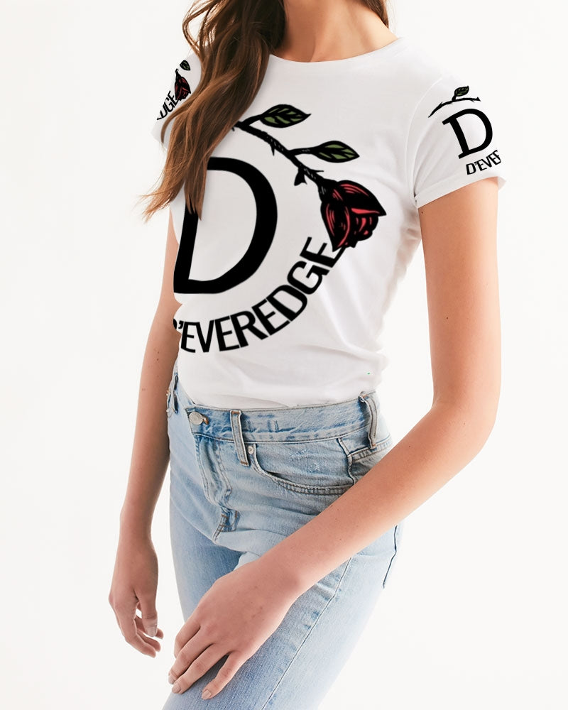 DEVEREDGE ROSE COLLECTION Women's All-Over Print Tee