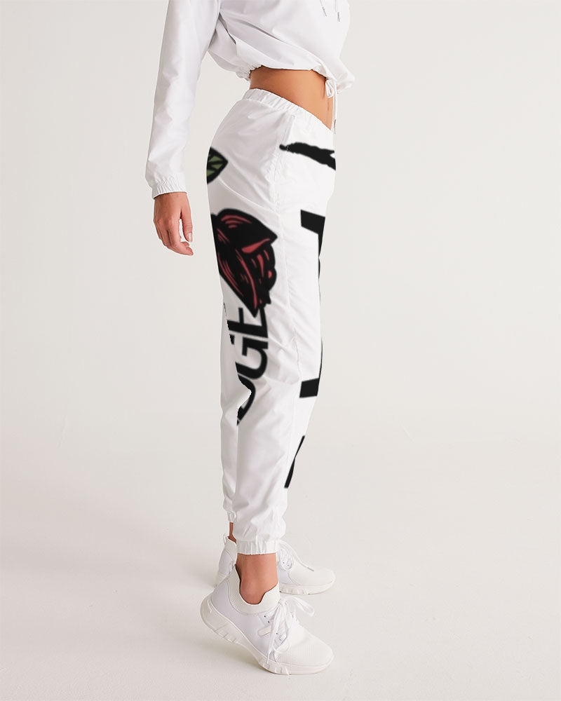 Deveredge Rose Collection Women's All-Over Print Track Pants