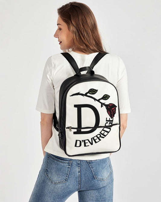 Deveredge Classic Faux Leather Backpack.